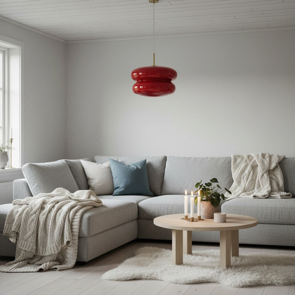 Opal Glass Pendant Lamp - Modern Hanging Lamp