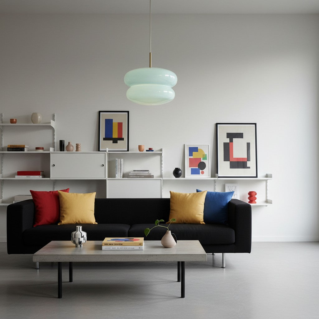 Opal Glass Pendant Lamp - Modern Hanging Lamp