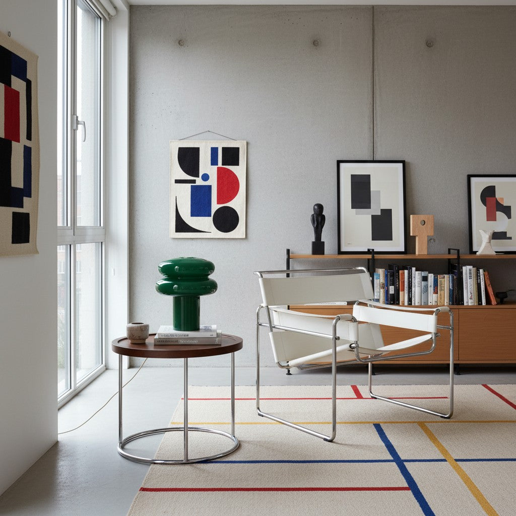 Small Opal Table Lamp - Mushroom Glass Lamp for Living Room