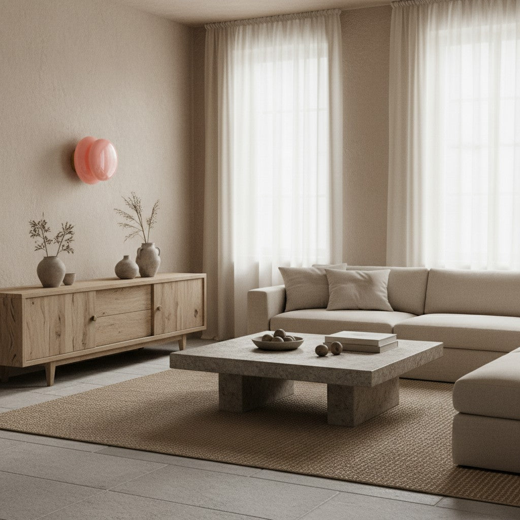 Vintage Opal Glass Wall Lamp - Classic Round Sconce for Living Room