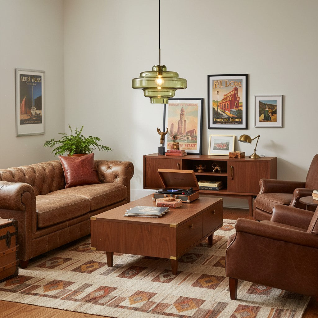 Koloro Millie Glass Pendant Light - Retro Style with Modern Elegance