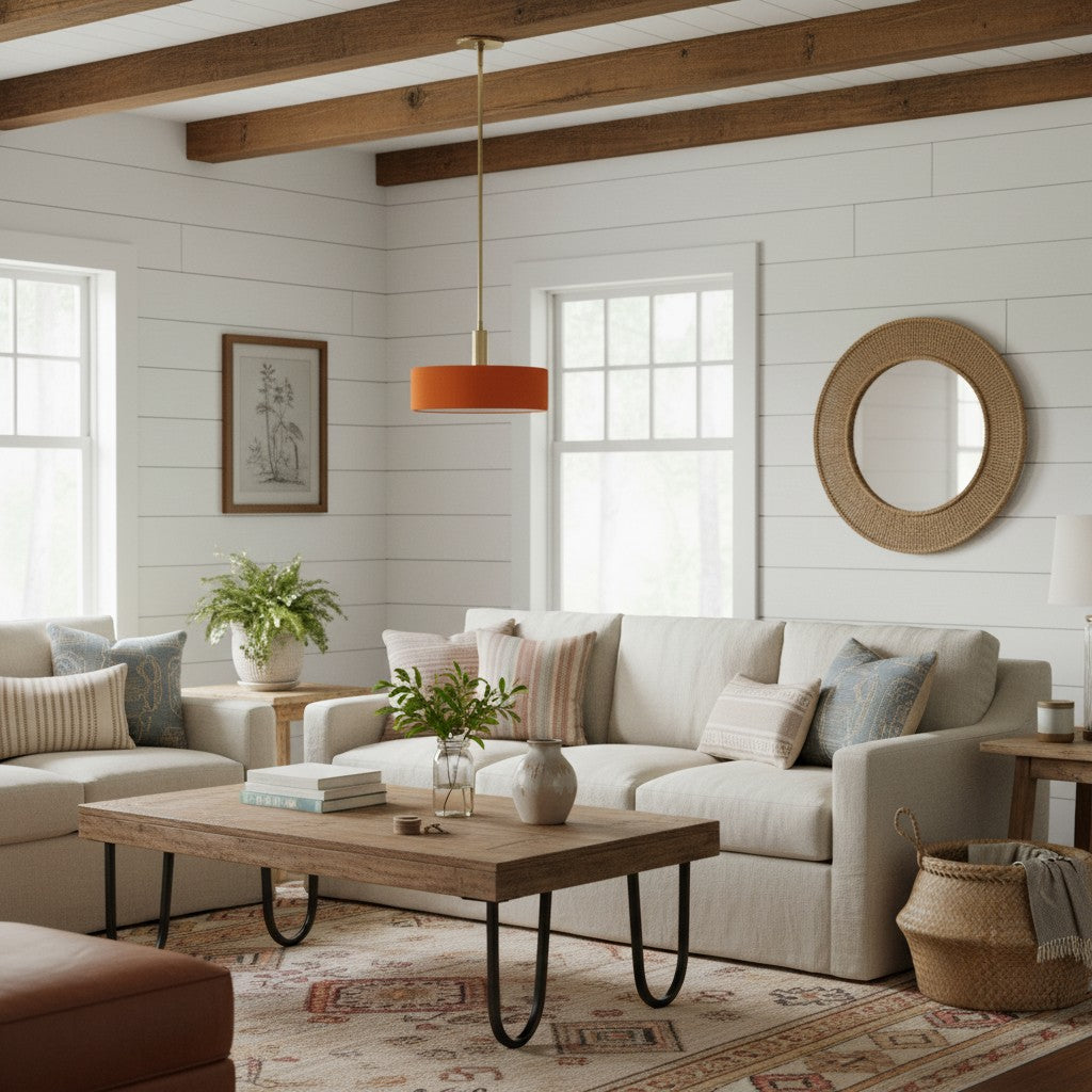 Cerova Modern Ivory Porcelain Pendant Light – Soft Organic Design for Kitchen Island