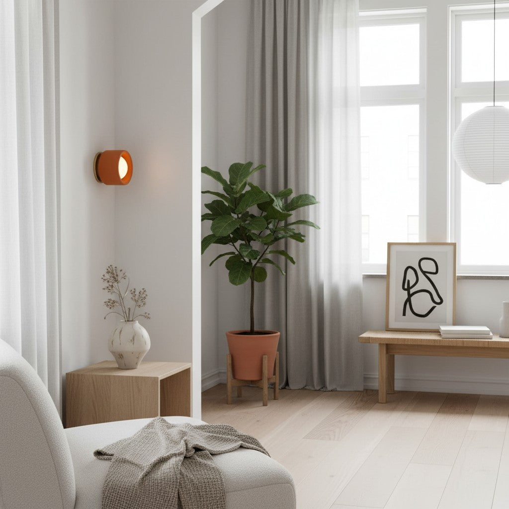 Cerova Modern Ivory Porcelain Sconce – Soft Organic Wall Light