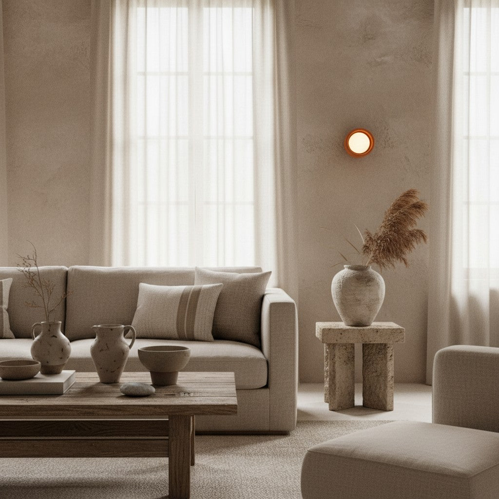 Cerova Modern Ivory Porcelain Sconce – Soft Organic Wall Light