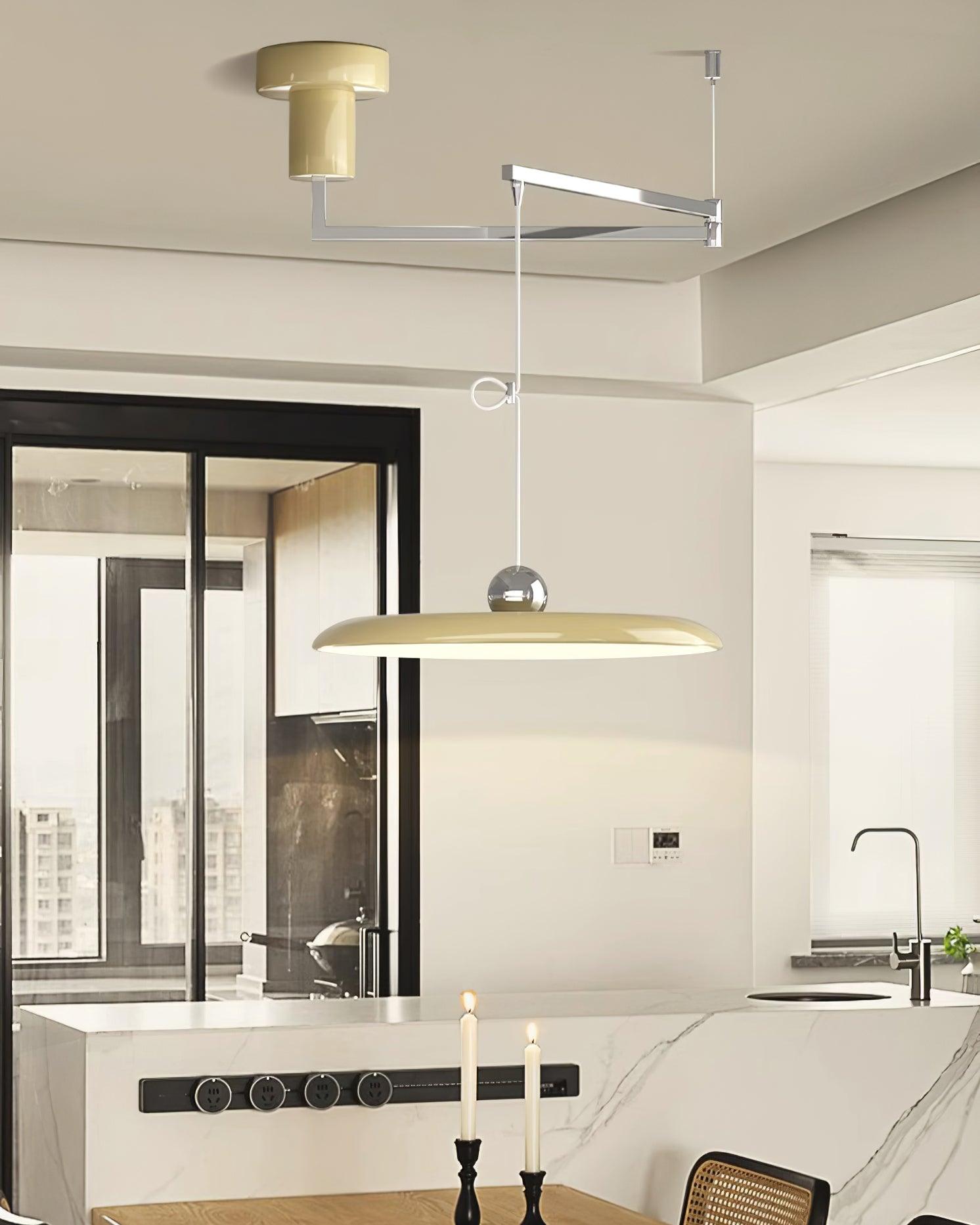 Adjustable Articulated Arm Metal Pendant Light
