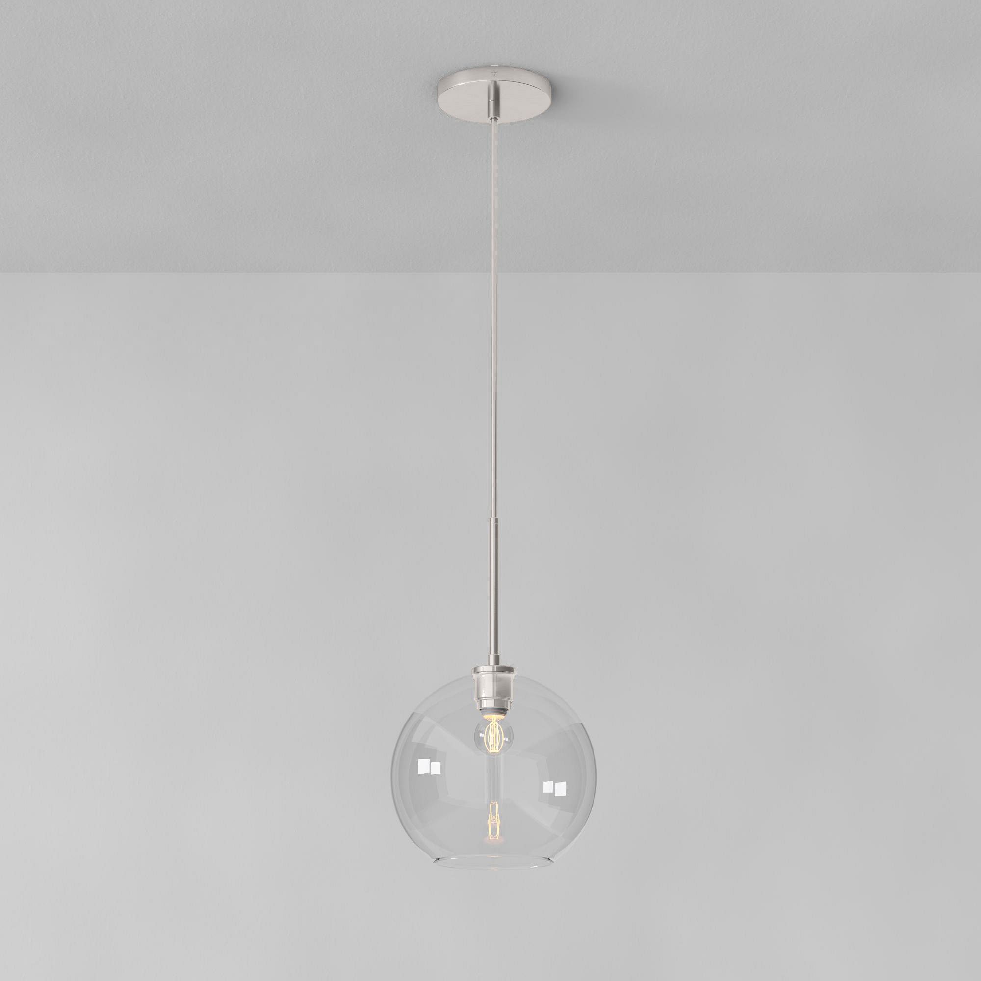 Selvion Sculptural Globe Pendant Light - Modern Glass Pendant Lamp - Sleek Design