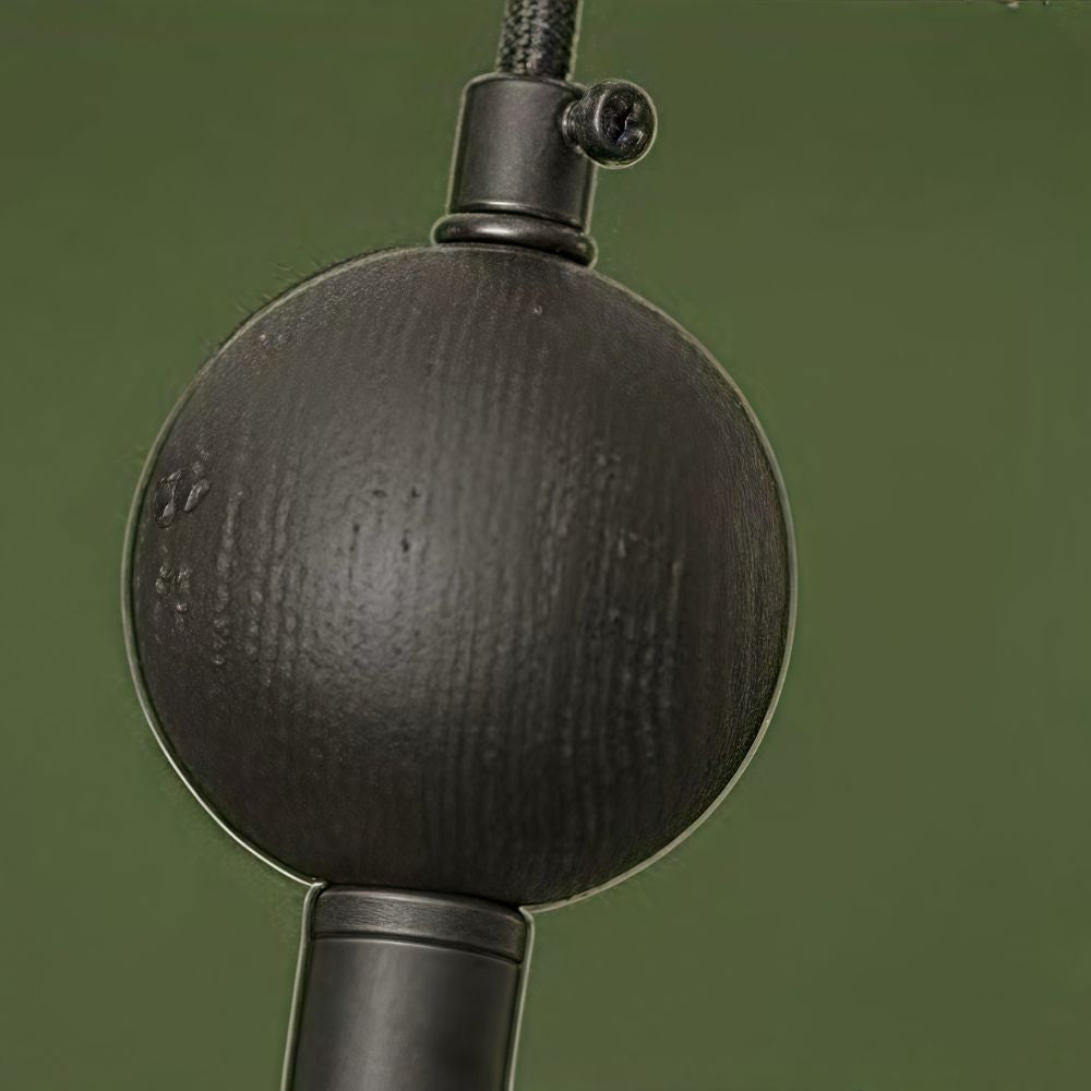 Suspension rétro en tissu - Suspension globe à 3 lumières pour couloir