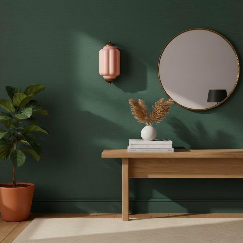Eloise Vintage Wall Sconce - Milk Glass Flush Mount for Bedside