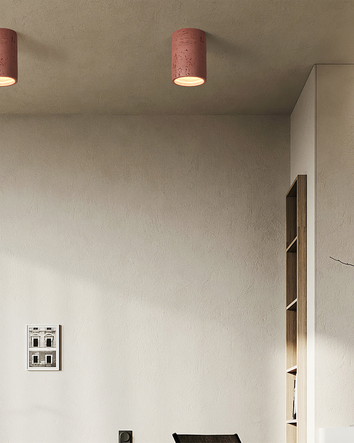 Contemporary Interior Design Solution in Brick Red