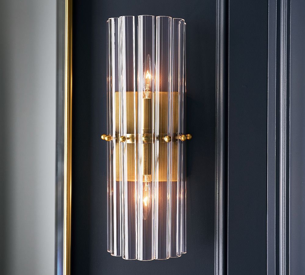 Lumora Crystal Wall Sconce – Elegant Lighting for Hallway & Bedroom
