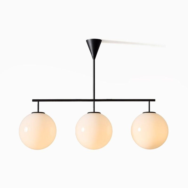Ulvara Chandelier Linear Cluster Glass Globe Design - Contemporary Elegance