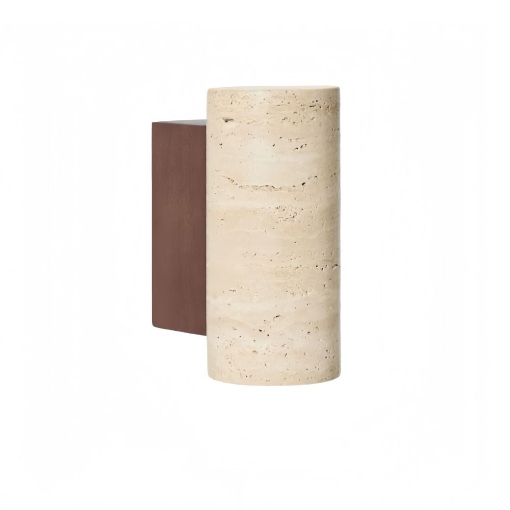 Natural Stone Wall Sconces - Handcrafted Travertine Lighting