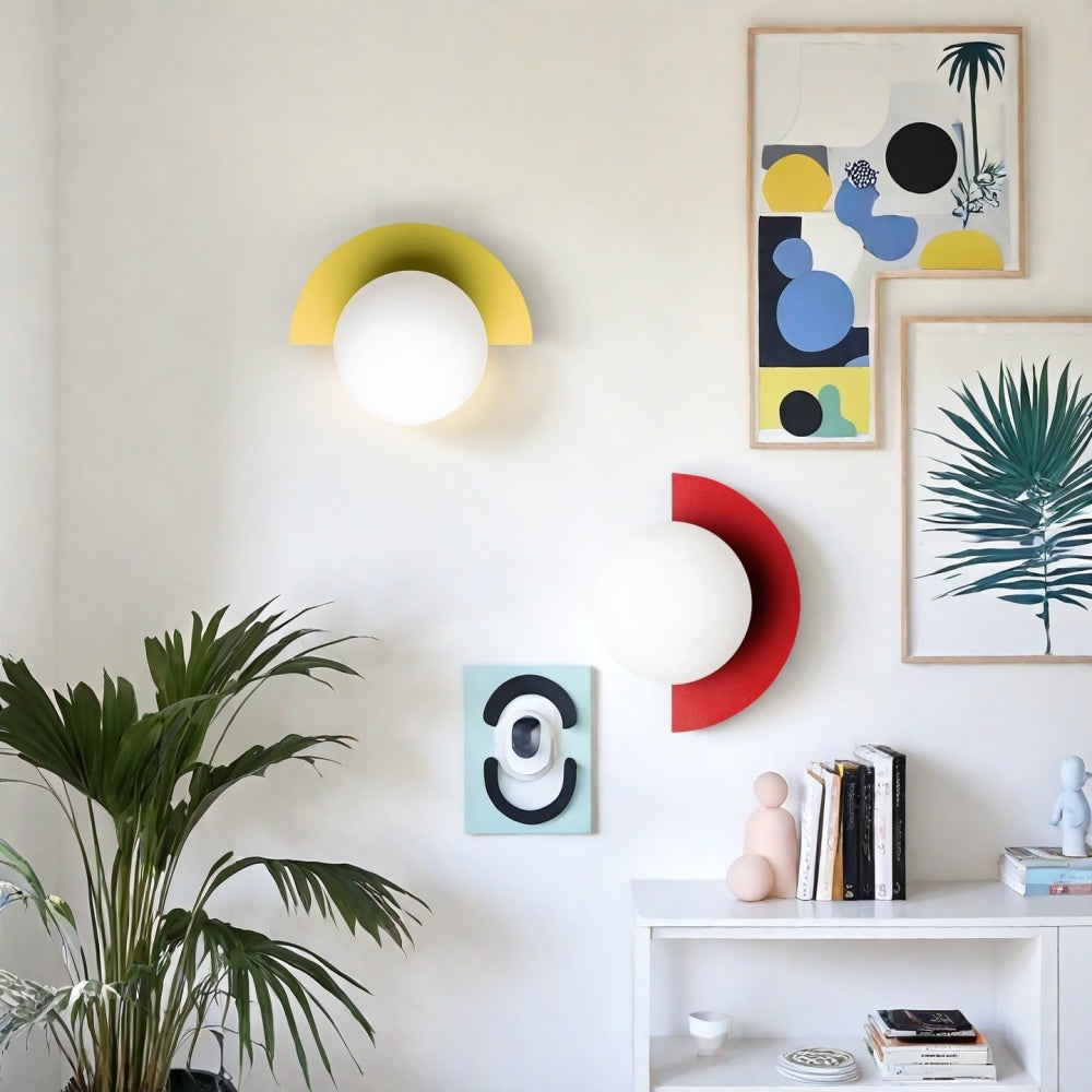 Colourful Orb Wall Lamp – Macaron Style Wall Lamp