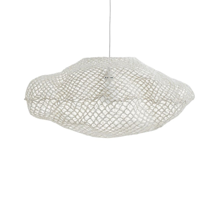 Suspension en tissu - Abat-jour nuage blanc doux
