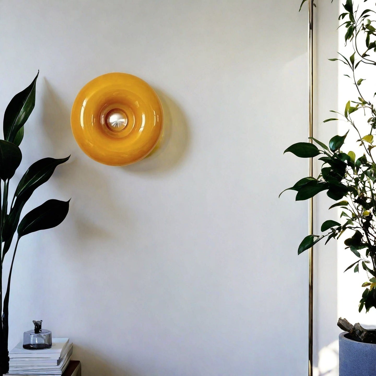 Glass Donut Wall/Table Lamp – Decorative Lamp for Modern Interiors