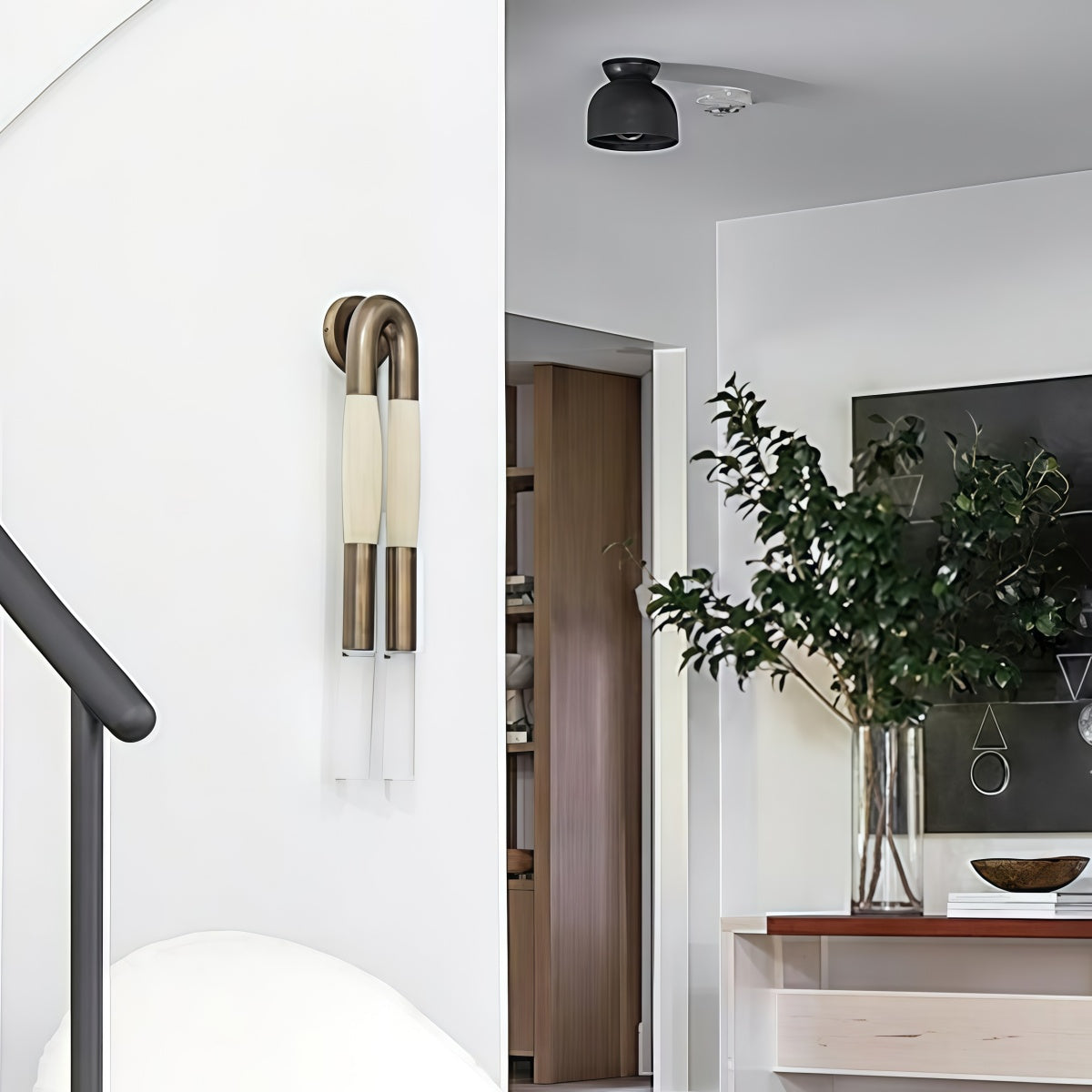 Sophisticated Horsehair Wall Sconce with G9 Base