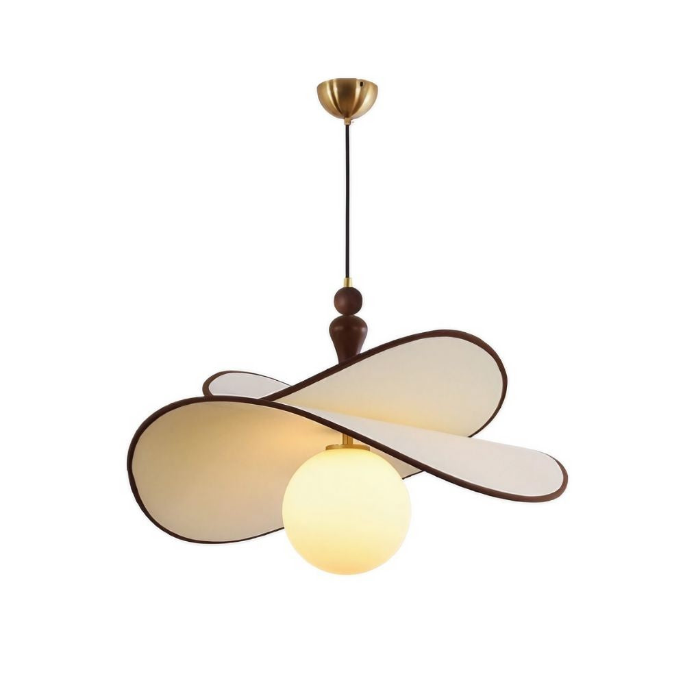 Tiered Rattan Milk Glass Globe Pendant Light - Natural Interiors Design