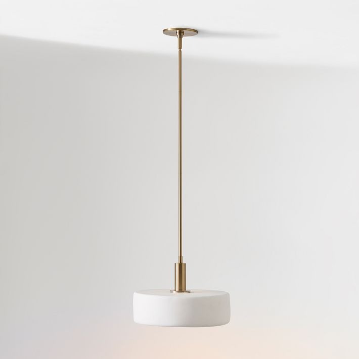 Suspension Cerova moderne en porcelaine ivoire – Design organique et doux pour îlot de cuisine