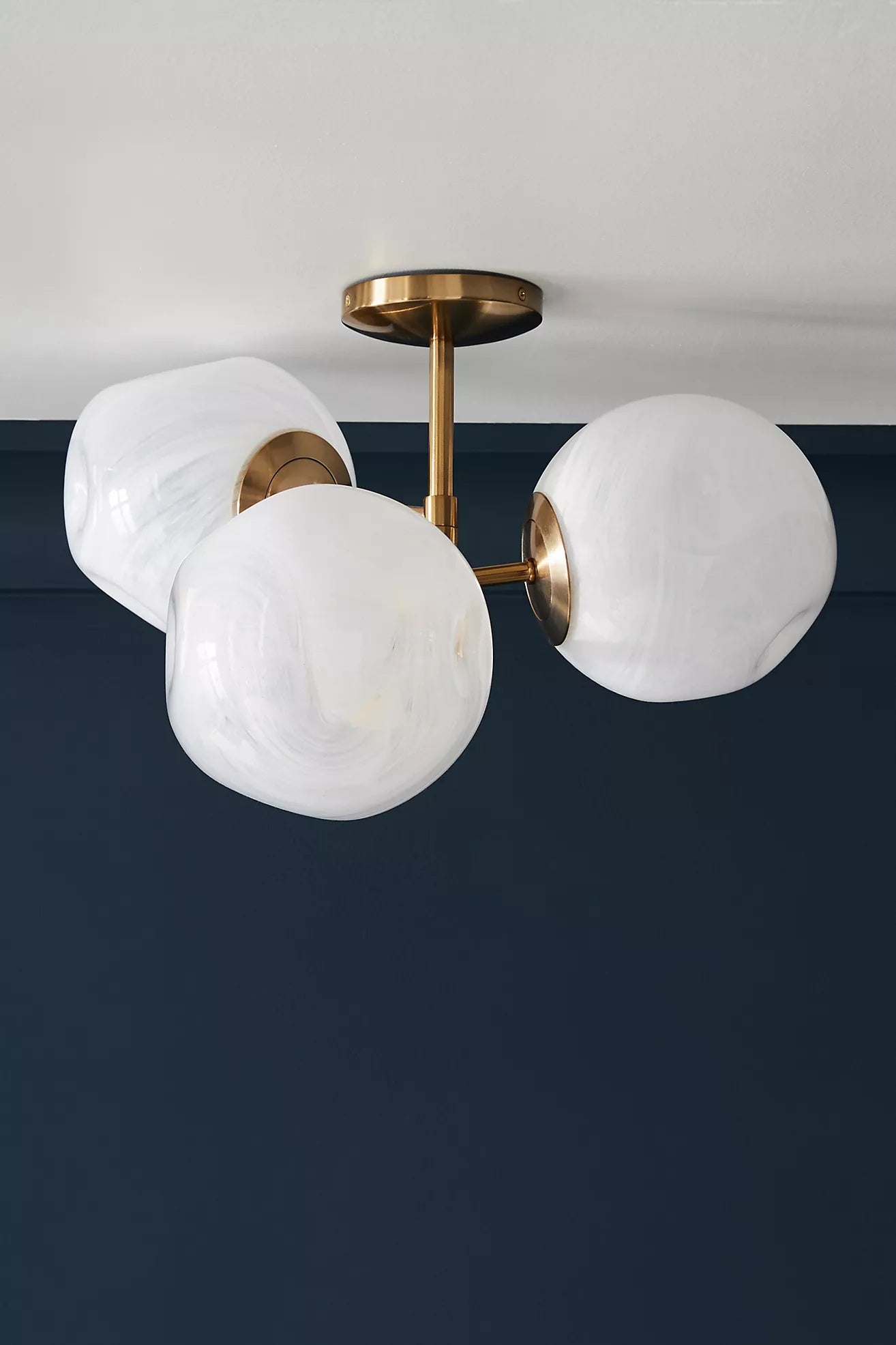 Pawrior Ball Flush Mount - Modern Glass Ceiling Light Fixture