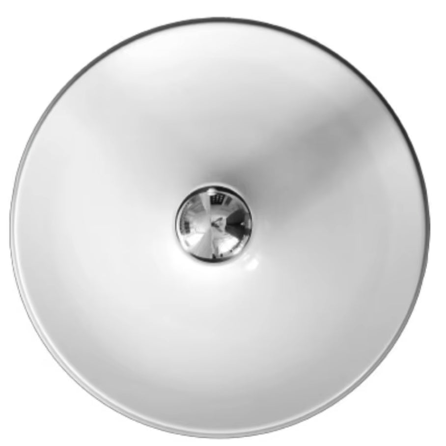 Sleek Space-Age Disk Ceiling Lamp Chrome Gold White Black Not Dimmable