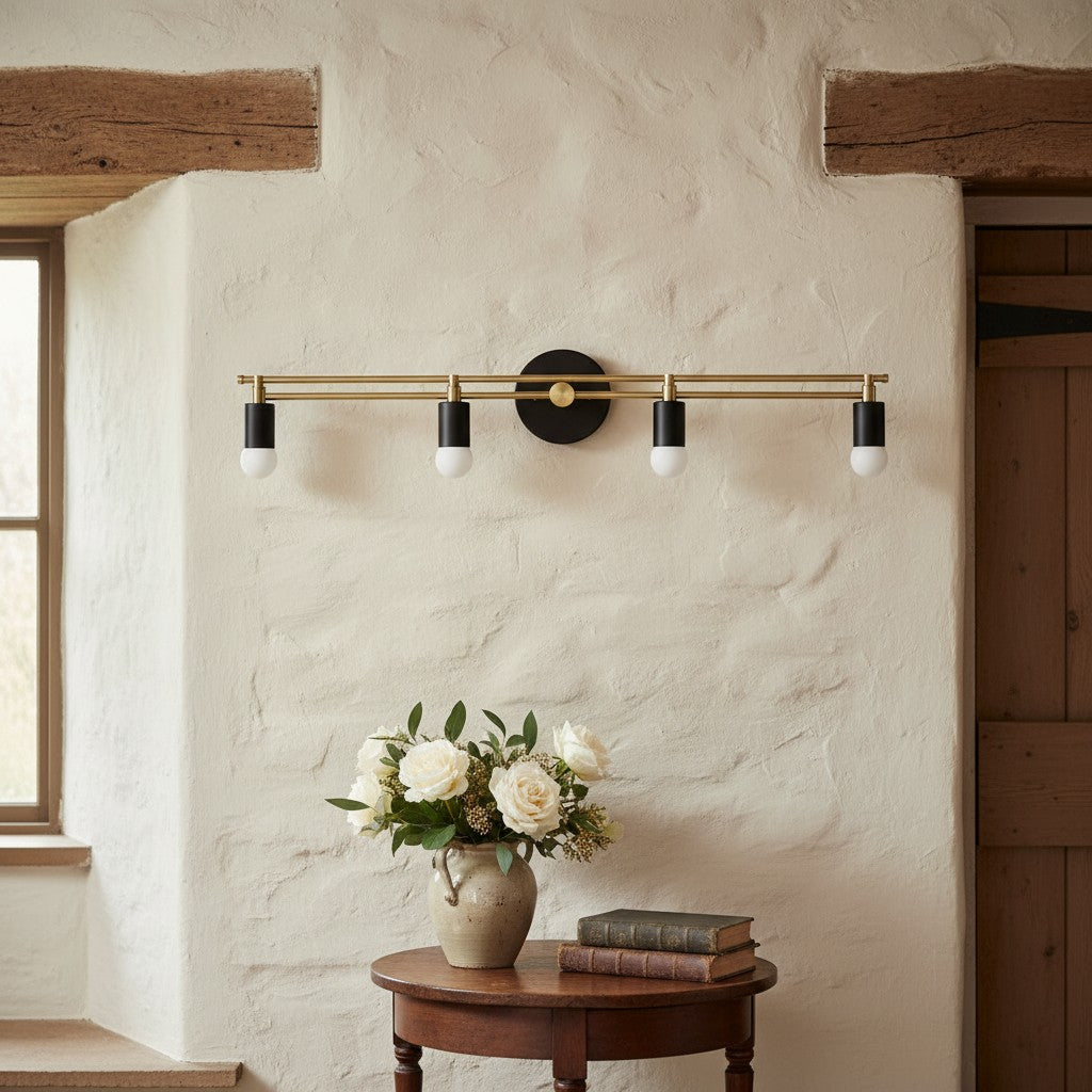 Mobilux Line Modern Vanity Light - Bathroom Wall Fixture in Art Deco Style