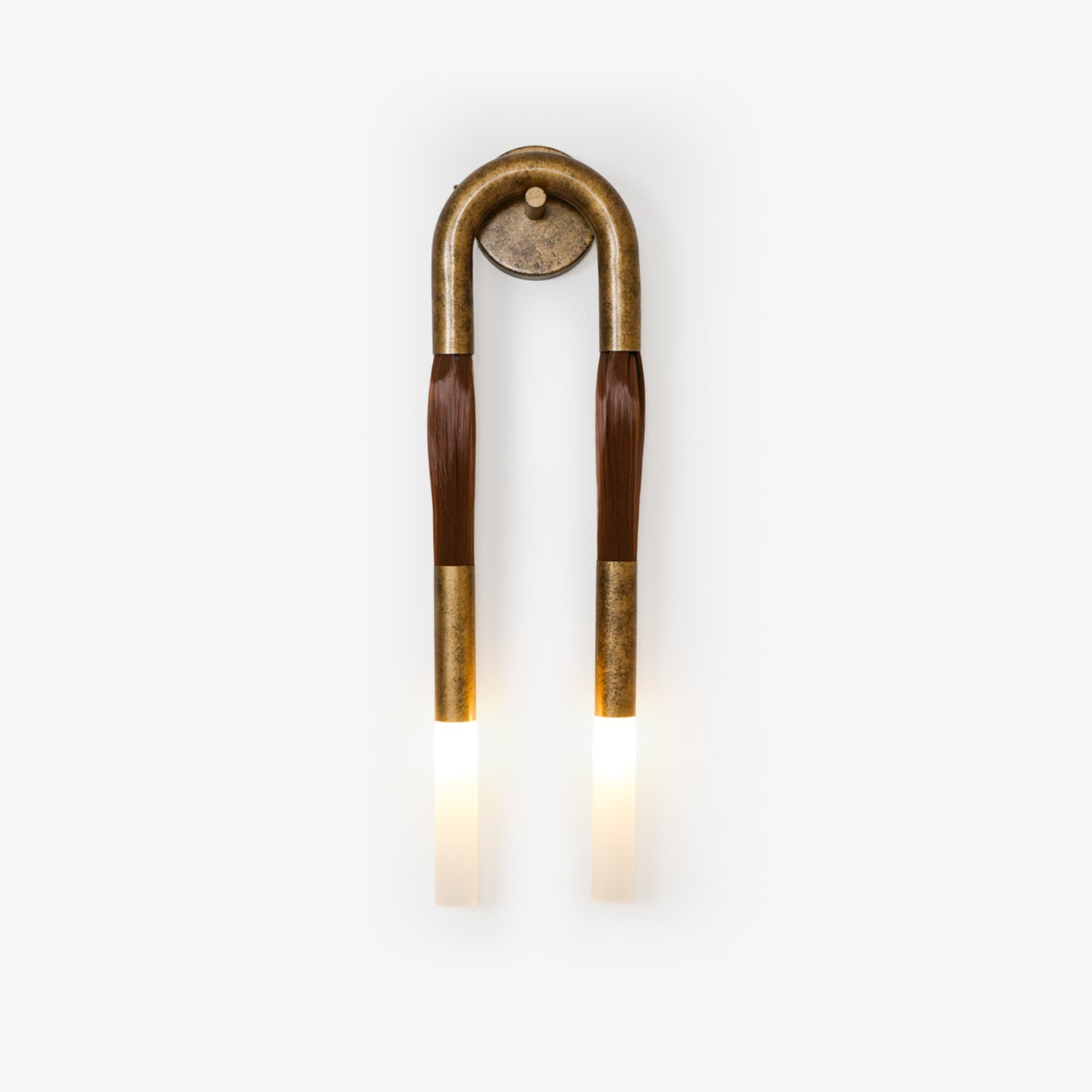 Sophisticated Horsehair Wall Sconce with G9 Base