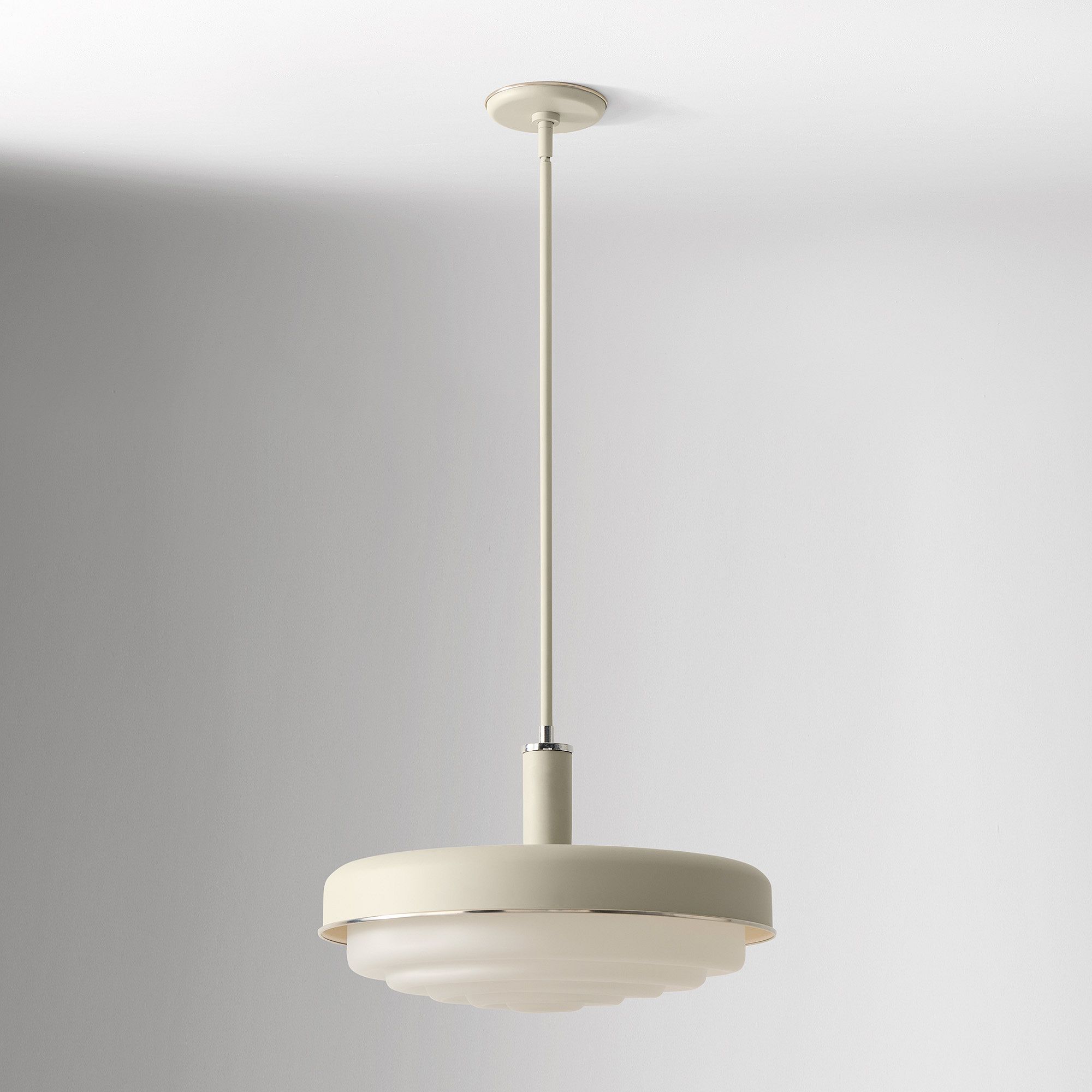 Rolvona Glass Pendant Light - Vintage Inspired Retro Style with Modern Elegance