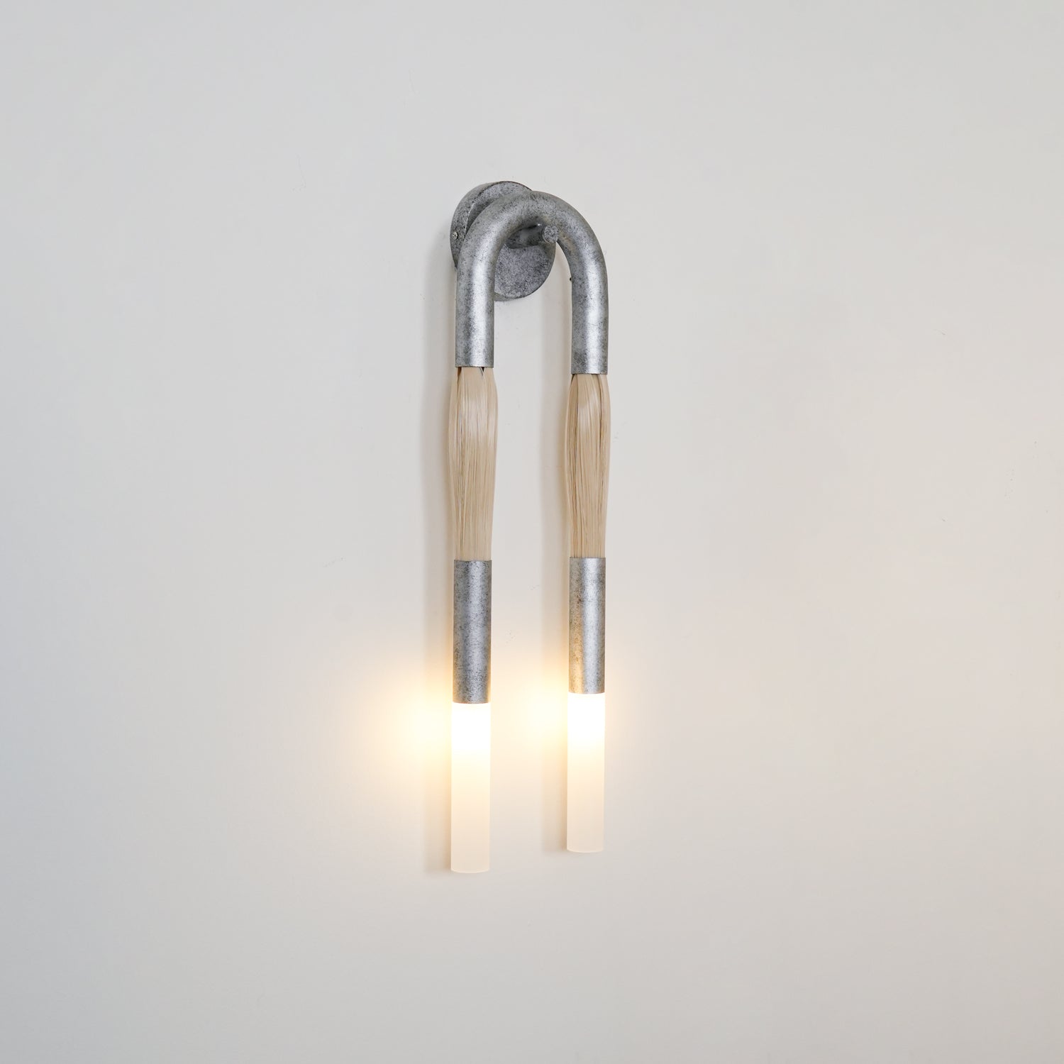 Sophisticated Horsehair Wall Sconce with G9 Base