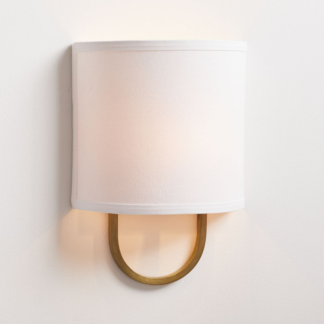 Nolvara Fabric Shade Wall Sconce - Metal Arm Elegant Light for Bedroom