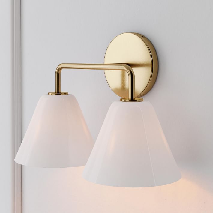 Applique murale Conica Cone - Éclairage moderne en verre à 1, 2 ou 3 lumières