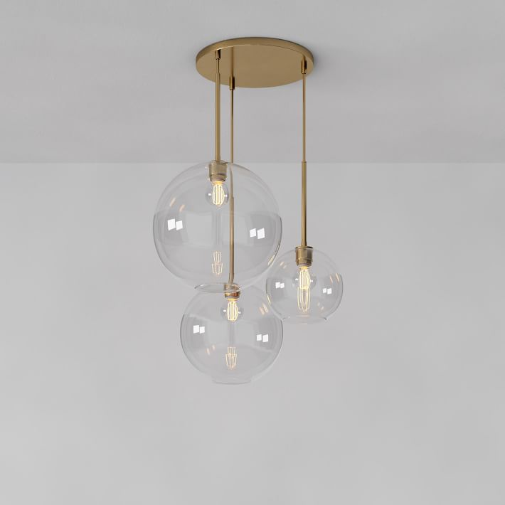 Selvion Minimalist Crystal Chandelier - Handcrafted Glass Sculptural Lighting Fixture