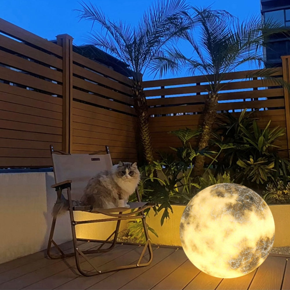 Waterproof Garden Post Light - Decorative Round Outdoor Lamp