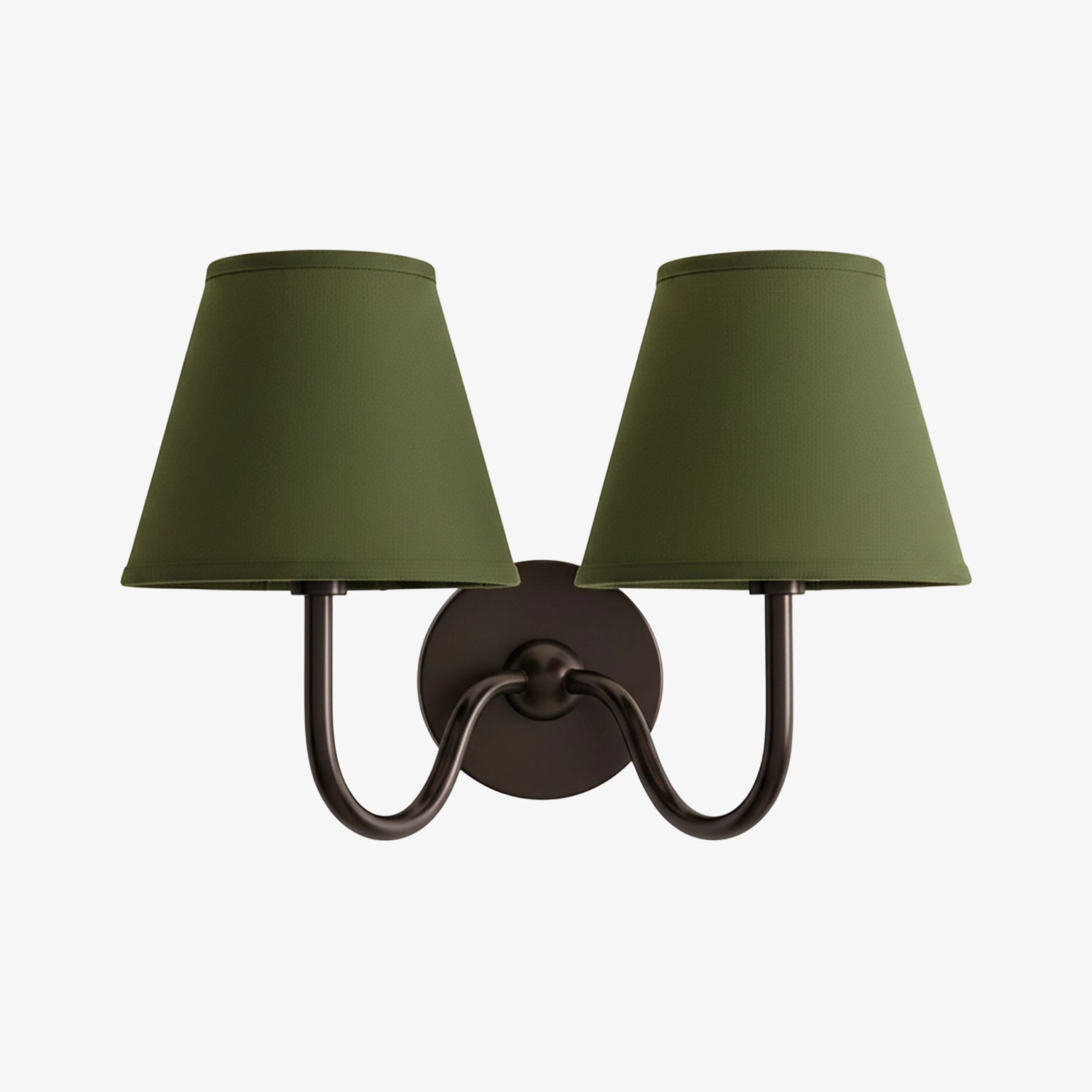 Luvora Pleated Linen Wall Lamp – Vintage Brass Wall Light for Living Rooms