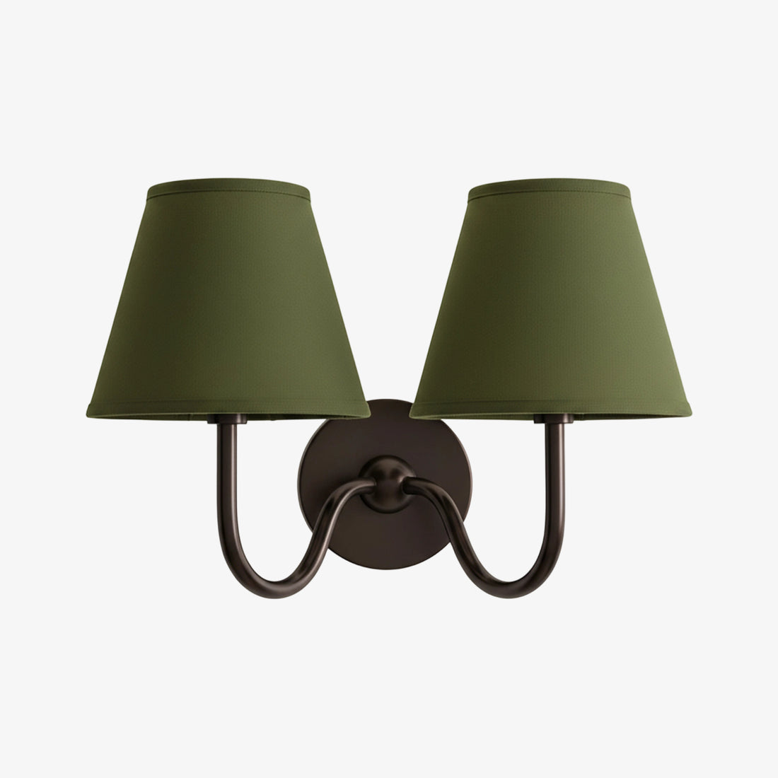 Luvora Pleated Linen Wall Lamp – Vintage Brass Wall Light for Living Rooms