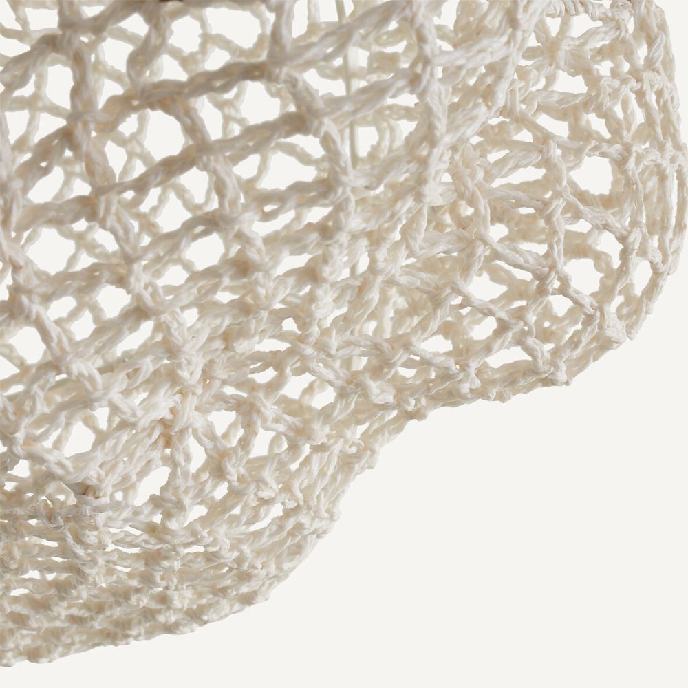 Suspension en tissu - Abat-jour nuage blanc doux