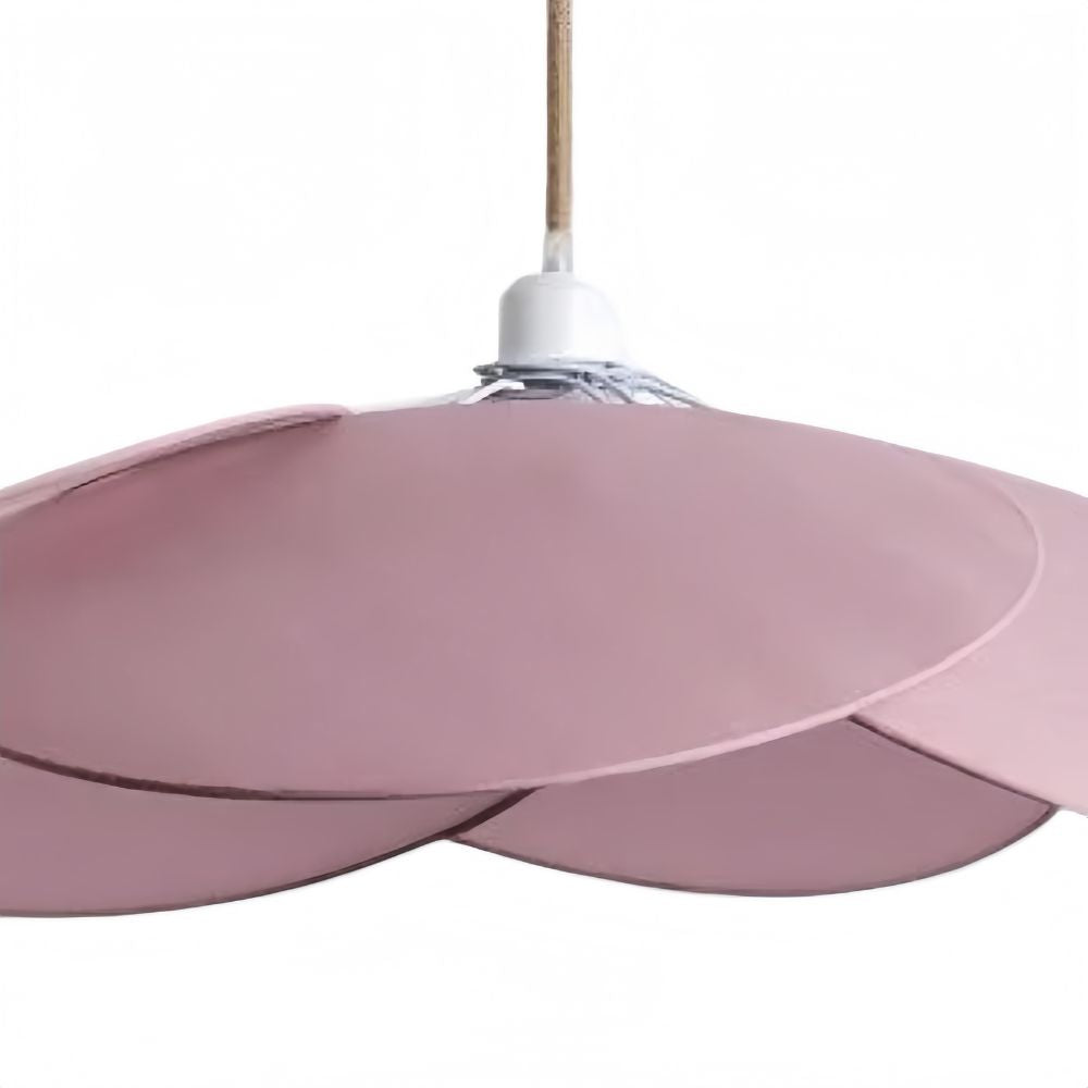 Petal Fabric Pendant Light - Okai Style Iron Lamp for Living Room