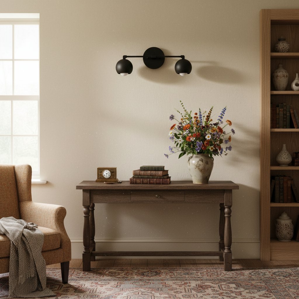 Metio Dome Decorative Vanity Light - Classic Orb Shade Bathroom Wall Lamp