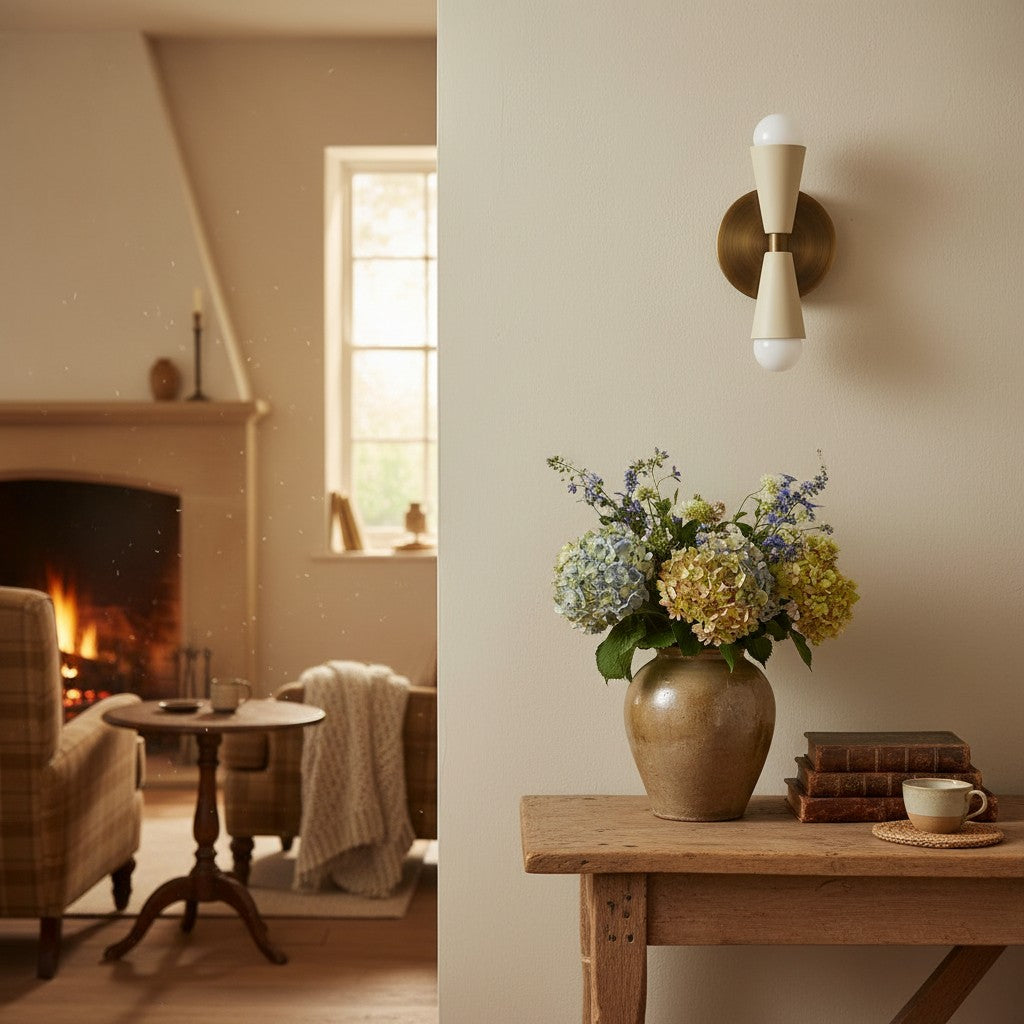 Pyralis Cone Linear Statement Wall Sconce - Modern Two Light Fixture