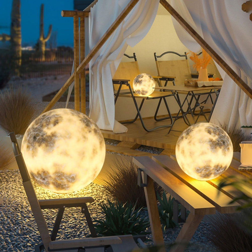 Waterproof Garden Post Light - Decorative Round Outdoor Lamp