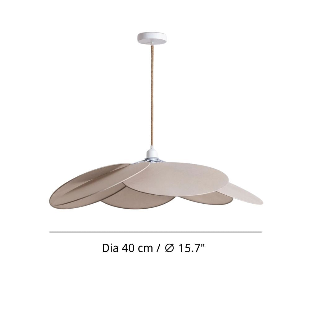 Petal Fabric Pendant Light - Okai Style Iron Lamp for Living Room