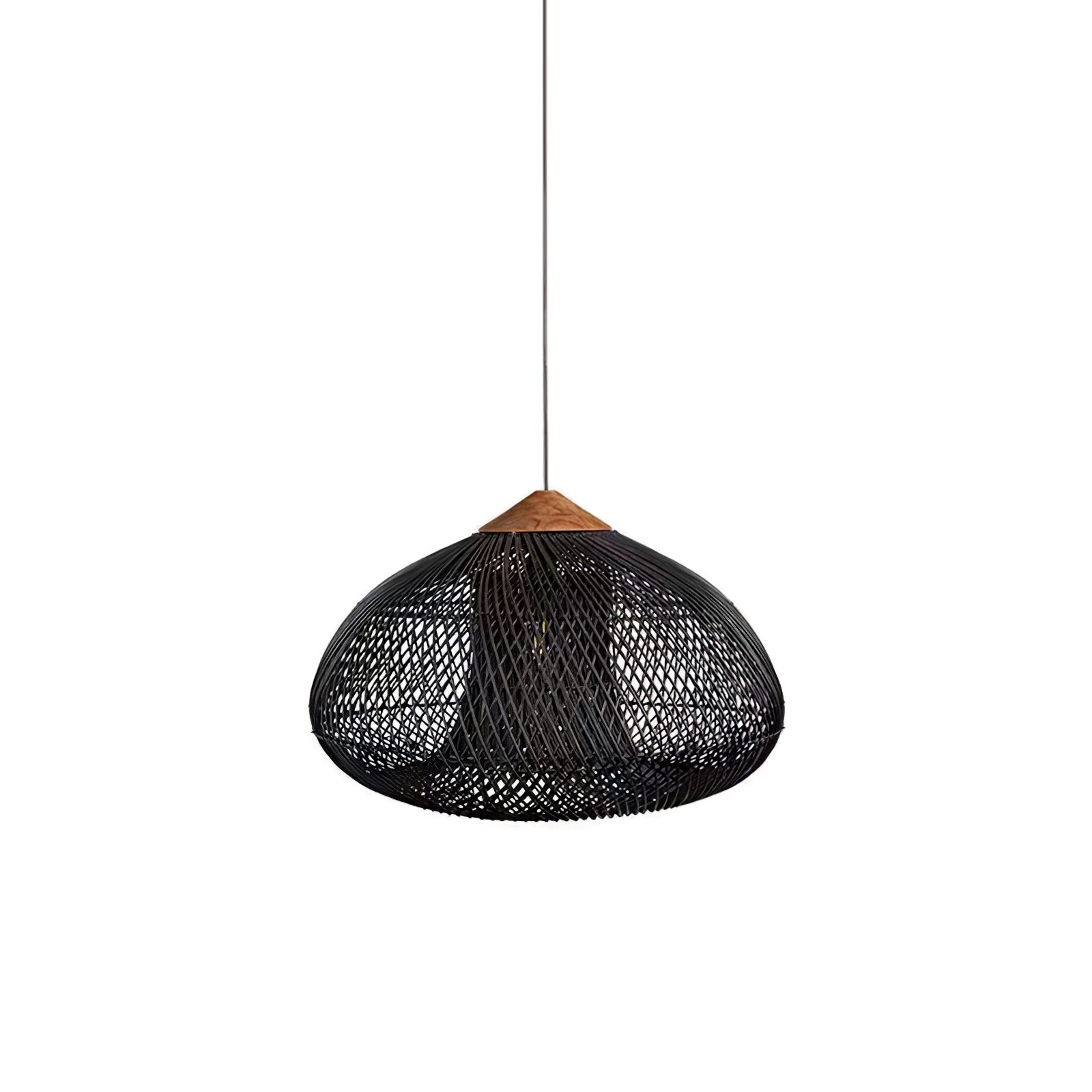 Harp Braided Rattan Pendant Lamp