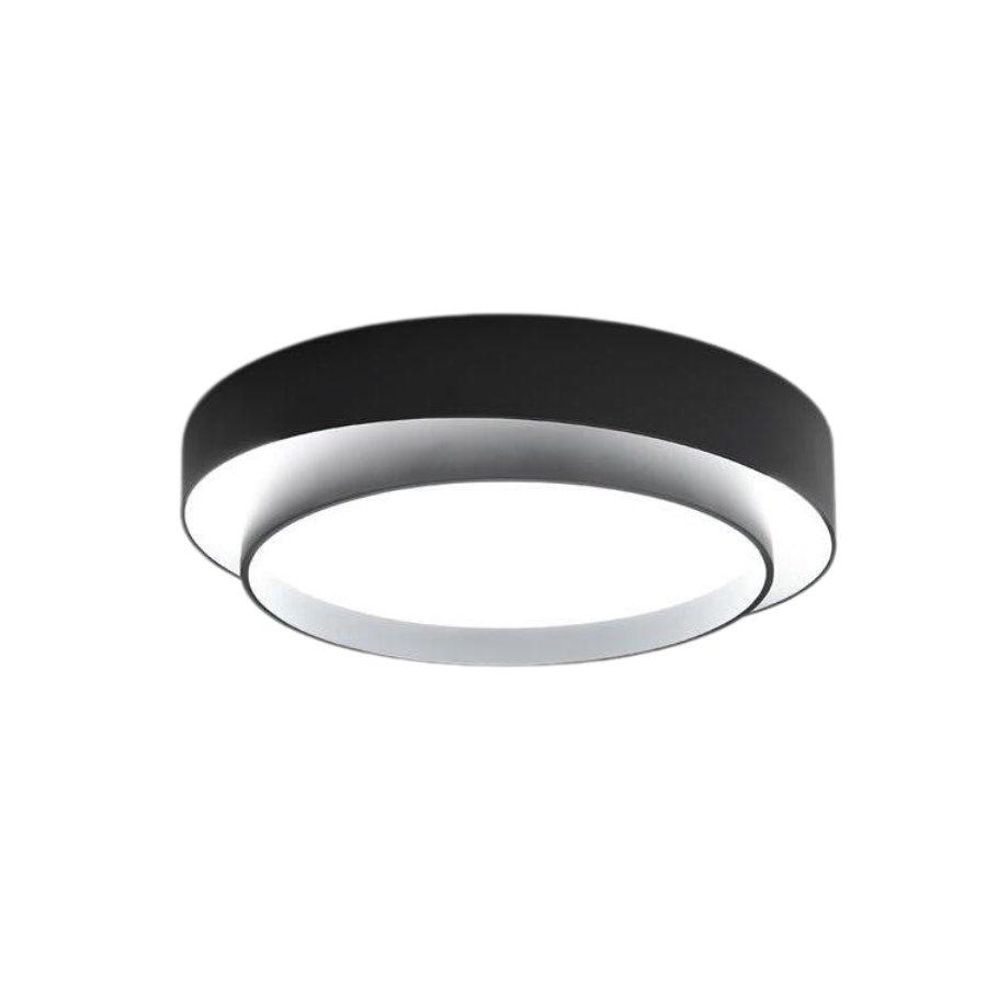 Plafonnier rond double couche – Design encastré en acrylique nordique