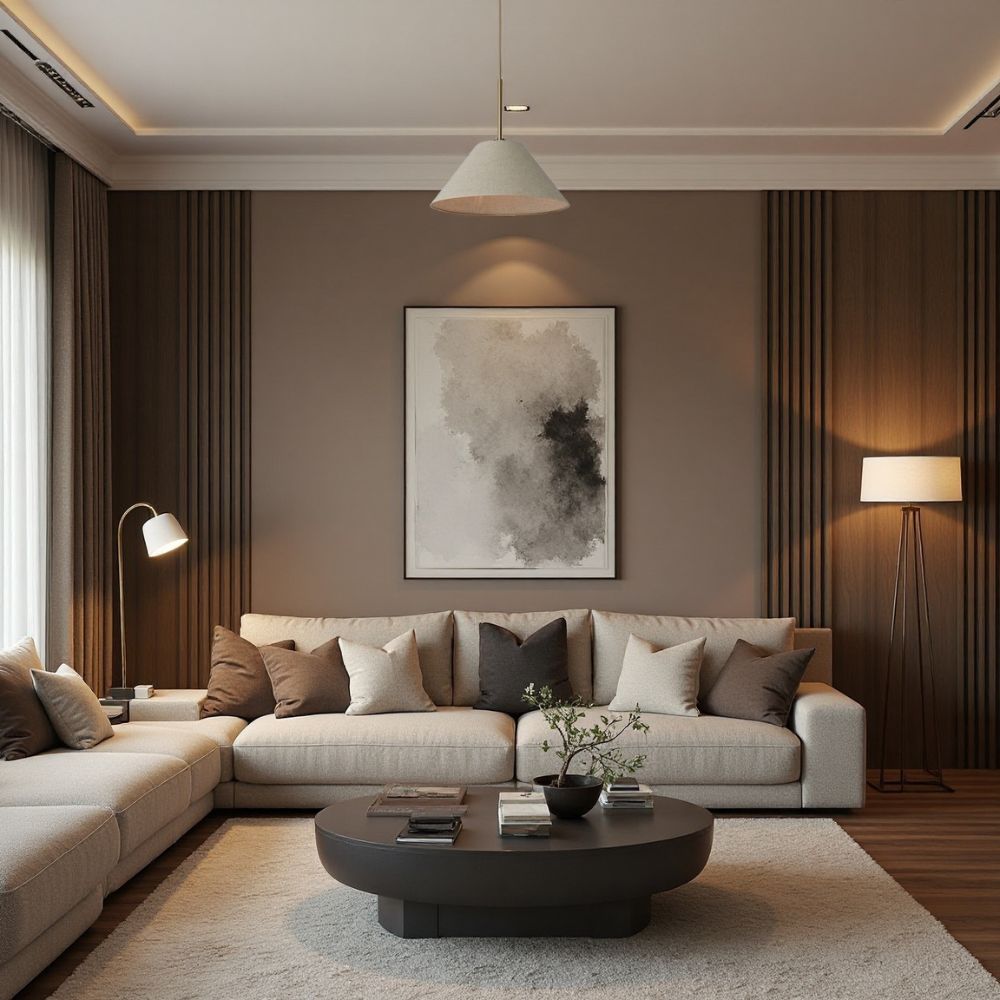 Conica Cone Fabric Pendant Light - Metal Adjustable Lamp for Bedroom