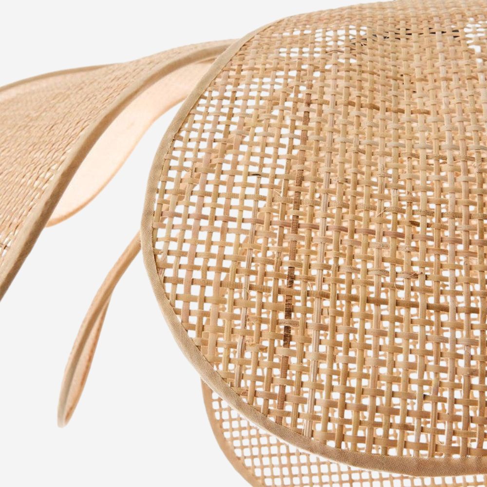 Rattan Petal Pendant Light - Natural Woven Ceiling Light for Bedroom