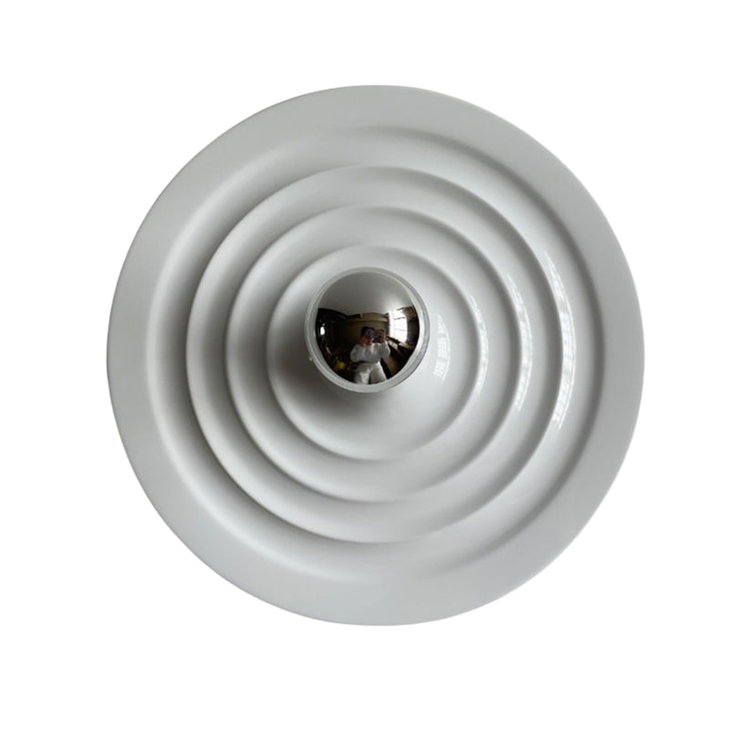 Sleek Space-Age Disk Ceiling Lamp Chrome Gold White Black Not Dimmable