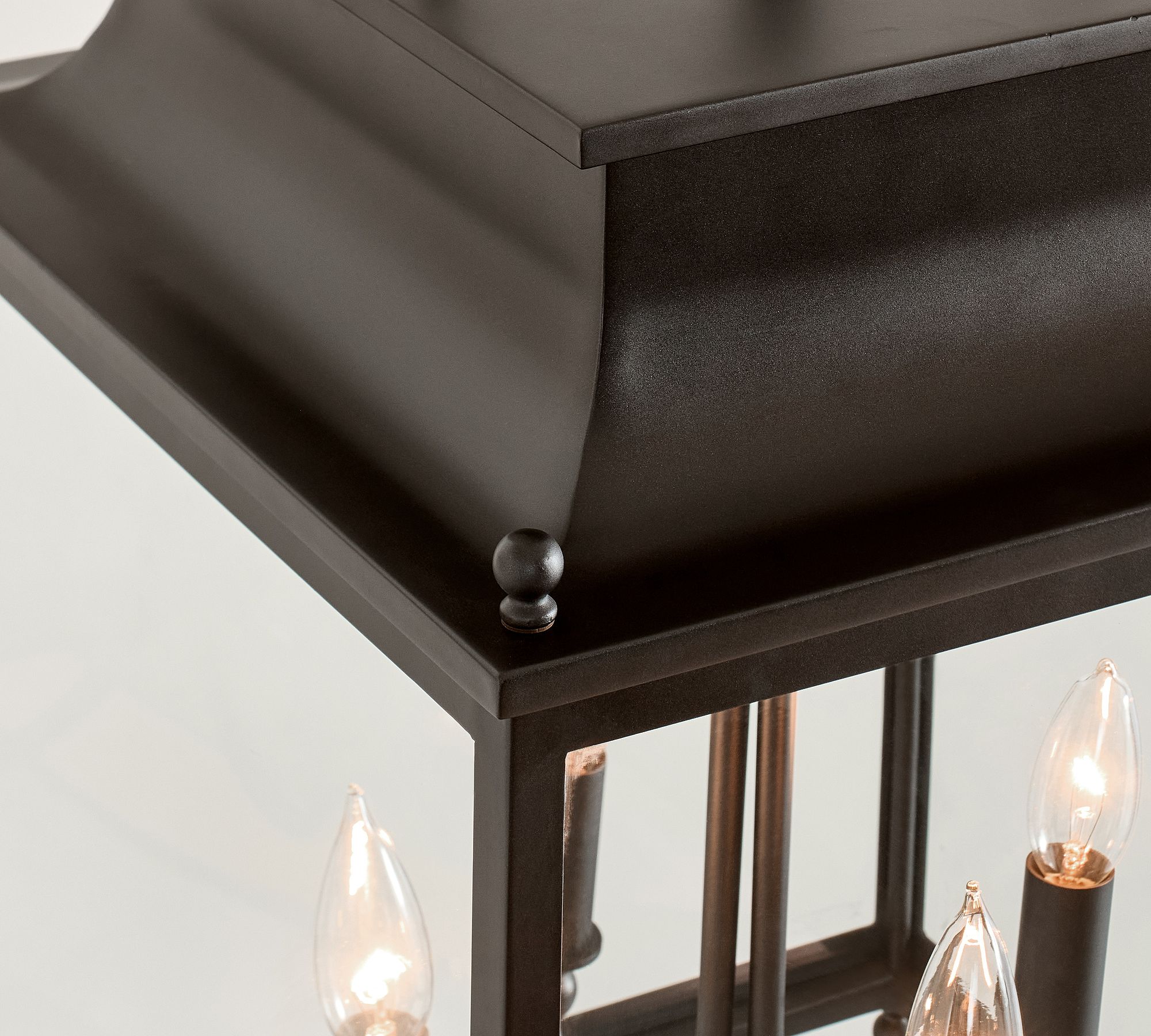 Yolvira Modern Outdoor Lantern Pendant - Metal Hanging Light for Exteriors