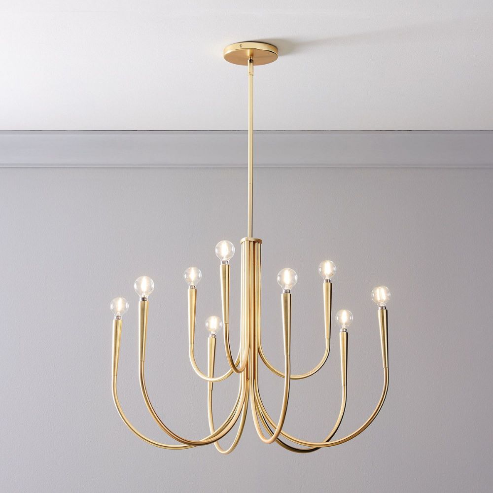 Borvia Swoop Arm Chandelier - Vintage-Inspired Modern Perfect for Home