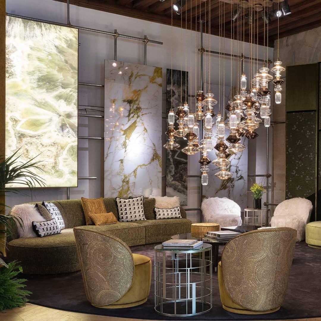 Sleek Hanging Light - Iron Metal Glass Gold Clear Hardwired Atmosphere