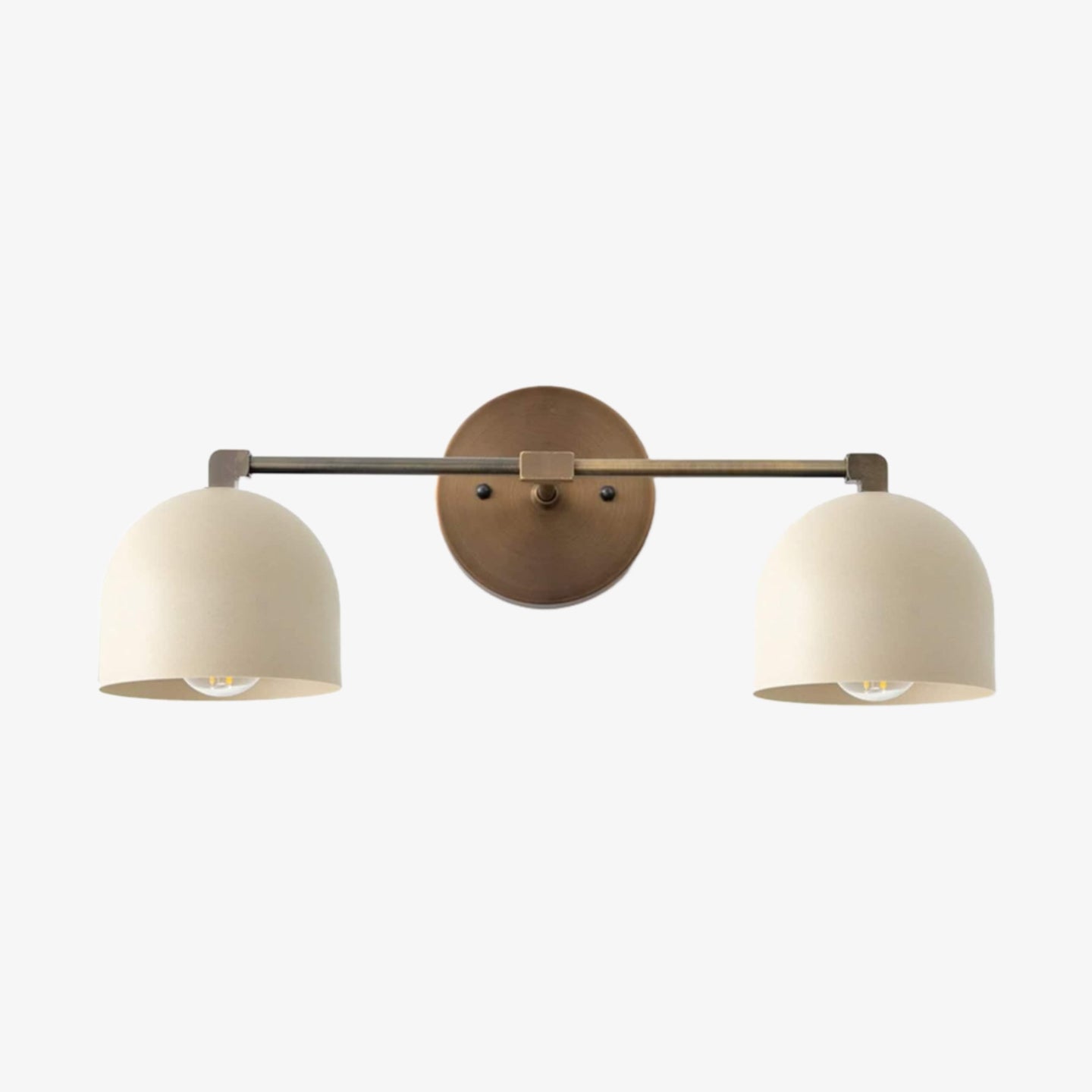 Metio Dome Mid-Century Deep Ball Vanity Lamp - Brass Wall Sconce
