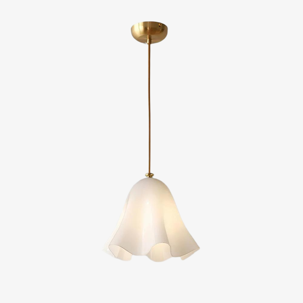 Bellina Artistic Glass Pendant Light - Modern Bloom Inspired Hanging Ceiling Lamp